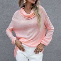 Fashion Solid Color Knitted Fabric Turtleneck Long Sleeve Regular Sleeve Sweater main image 4