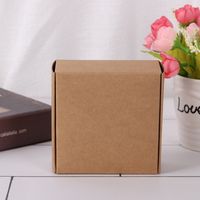 Simple Style Solid Color Kraft Paper Paper Box 1 Piece main image 4