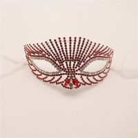 Fashion Mask Masquerade Rhinestone Half Face Mask sku image 18