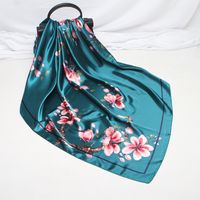 Women's Elegant Printing Satin Printing Silk Scarves sku image 49