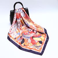 Women's Elegant Printing Satin Printing Silk Scarves sku image 101