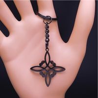 Simple Style Cross Witches Knot Alloy Hollow Out Unisex Pendant Necklace sku image 1
