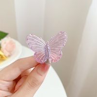Cute Butterfly Arylic Hair Clip sku image 3
