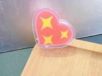 Retro Acrylic Fixed Data Test Paper Storage Love Pp Clip sku image 6