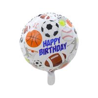 Birthday Baseball Football Aluminum Film Party Balloons sku image 6