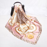 Women's Fashion Printing Satin Printing Silk Scarves sku image 109