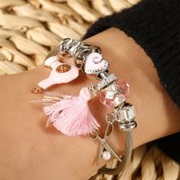 Casual Starfish Cat Butterfly Stainless Steel Inlay Rhinestones Bangle 1 Piece main image 5