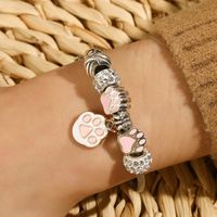 Casual Starfish Cat Butterfly Stainless Steel Inlay Rhinestones Bangle 1 Piece main image 2