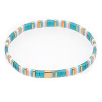 Retro Square Tila Beads Glass Wholesale Bracelets sku image 4