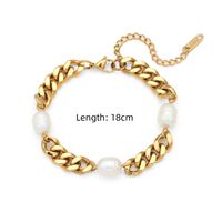 Fashion Geometric Stainless Steel No Inlaid Gold Plated Bracelets main image 2