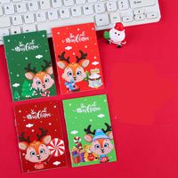 Cute Cartoon Christmas Portable Pocket Notepad 1 Piece sku image 1