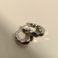 Simple Style Geometric Alloy Plating Women's Hoop Earrings 1 Pair sku image 1
