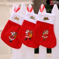 Christmas Cute Santa Claus Cloth Party Christmas Socks main image 3