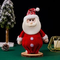 Christmas Cute Santa Claus Snowman Knit Party Gift Wrapping Supplies sku image 1
