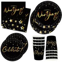 New Year Letter Paper Party Tableware main image 1