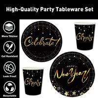 New Year Letter Paper Party Tableware main image 5