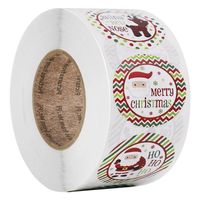 Cute Christmas Holiday Decoration Gift Series Roll Sticker Labels main image 1