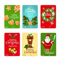 Fashion Christmas Holiday Decoration Gift Series Labels 250 Stickers/roll main image 3