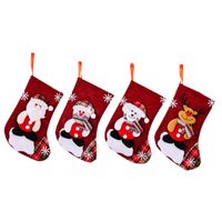 Christmas Cute Santa Claus Snowman Cloth Party Christmas Socks main image 4