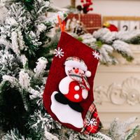 Christmas Cute Santa Claus Snowman Cloth Party Christmas Socks sku image 2
