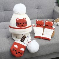 Kid's Cartoon Style Cute Cartoon Wool Cap sku image 1