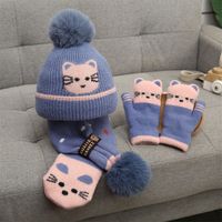 Kid's Cartoon Style Cute Cartoon Wool Cap sku image 2