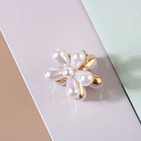 Sweet Flower Alloy Artificial Crystal Artificial Pearls Resin Hair Claws sku image 25