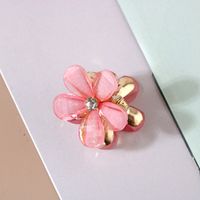 Sweet Flower Alloy Artificial Crystal Artificial Pearls Resin Hair Claws sku image 28