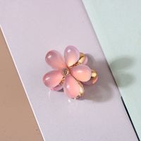 Sweet Flower Alloy Artificial Crystal Artificial Pearls Resin Hair Claws sku image 36