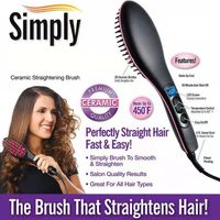 New Style Environmental Alloy Plastic Hair Comb Straightener Artifact main image 3