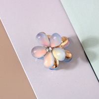 Sweet Flower Alloy Artificial Crystal Artificial Pearls Resin Hair Claws sku image 33