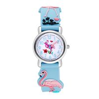 Cute Flamingo Buckle Quartz Kids Watches sku image 2