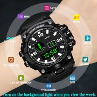 Sports Solid Color Buckle Electronic Men's Watches main image 5