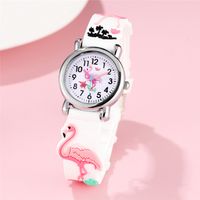 Cute Flamingo Buckle Quartz Kids Watches main image 2