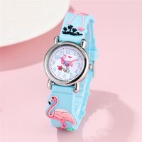 Cute Flamingo Buckle Quartz Kids Watches main image 6