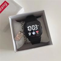 Simple Style Solid Color Electronic Women's Watches main image 3
