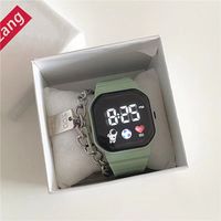 Simple Style Solid Color Electronic Women's Watches sku image 2