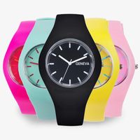 Simple Style Solid Color Buckle Quartz Kids Watches sku image 2