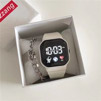 Simple Style Solid Color Electronic Women's Watches sku image 1