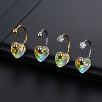 Cute Heart Shape Stainless Steel Nose Ring 1 Piece main image 1