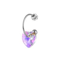 Cute Heart Shape Stainless Steel Nose Ring 1 Piece sku image 3