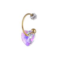 Cute Heart Shape Stainless Steel Nose Ring 1 Piece sku image 4