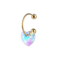 Cute Heart Shape Stainless Steel Nose Ring 1 Piece sku image 2