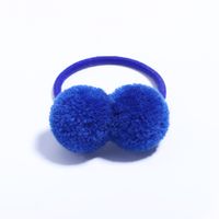 Fashion Round Solid Color Cloth Pom Poms Hair Tie 1 Piece sku image 20