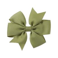 Fashion Solid Color Bow Knot Cloth Hair Clip 1 Piece main image 6