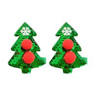 Cartoon Style Christmas Tree Antlers Sequin Sequins Hair Clip 1 Pair main image 2
