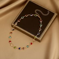 Classic Style Heart Shape Alloy Copper Wholesale Necklace main image 5