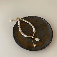 Sweet Flower Pearl Pendant Necklace sku image 1