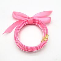 Ig Style Casual Solid Color Plastic Glitter Powder Women's Bangle main image 4