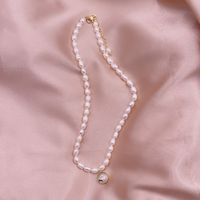 Simple Style Geometric Leaf Smiley Face Alloy Pearl Necklace 1 Piece sku image 39
